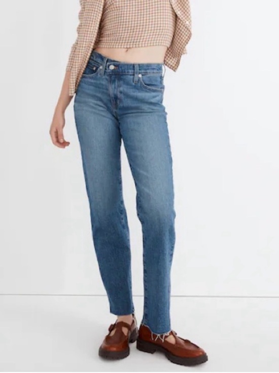 Madewell Denim - Madewell The Mid-Rise Perfect Vintage Straight Jean in Edgerton Wash Size 27